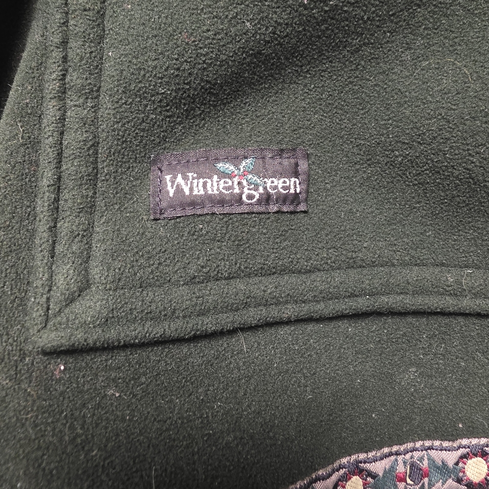 Green Zip-Up Hoodie with Embellished Trim - Picture 3 of 4
